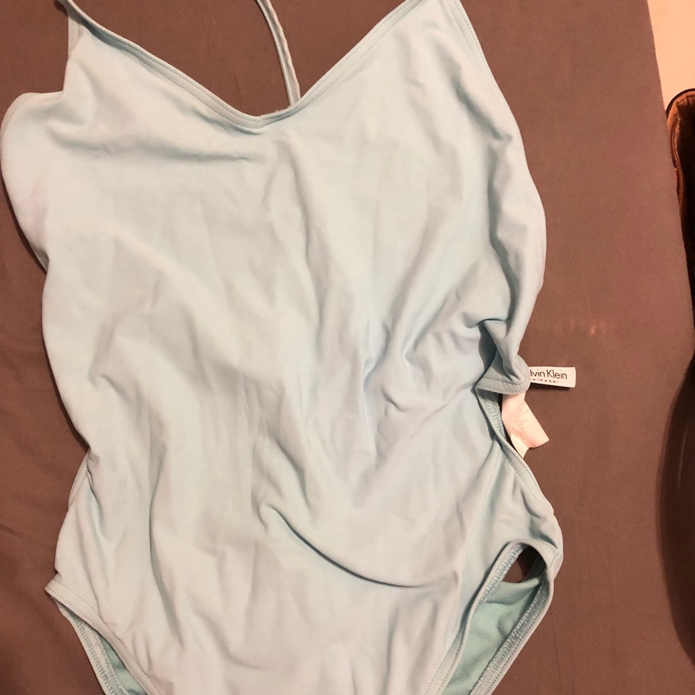 Blue one piece